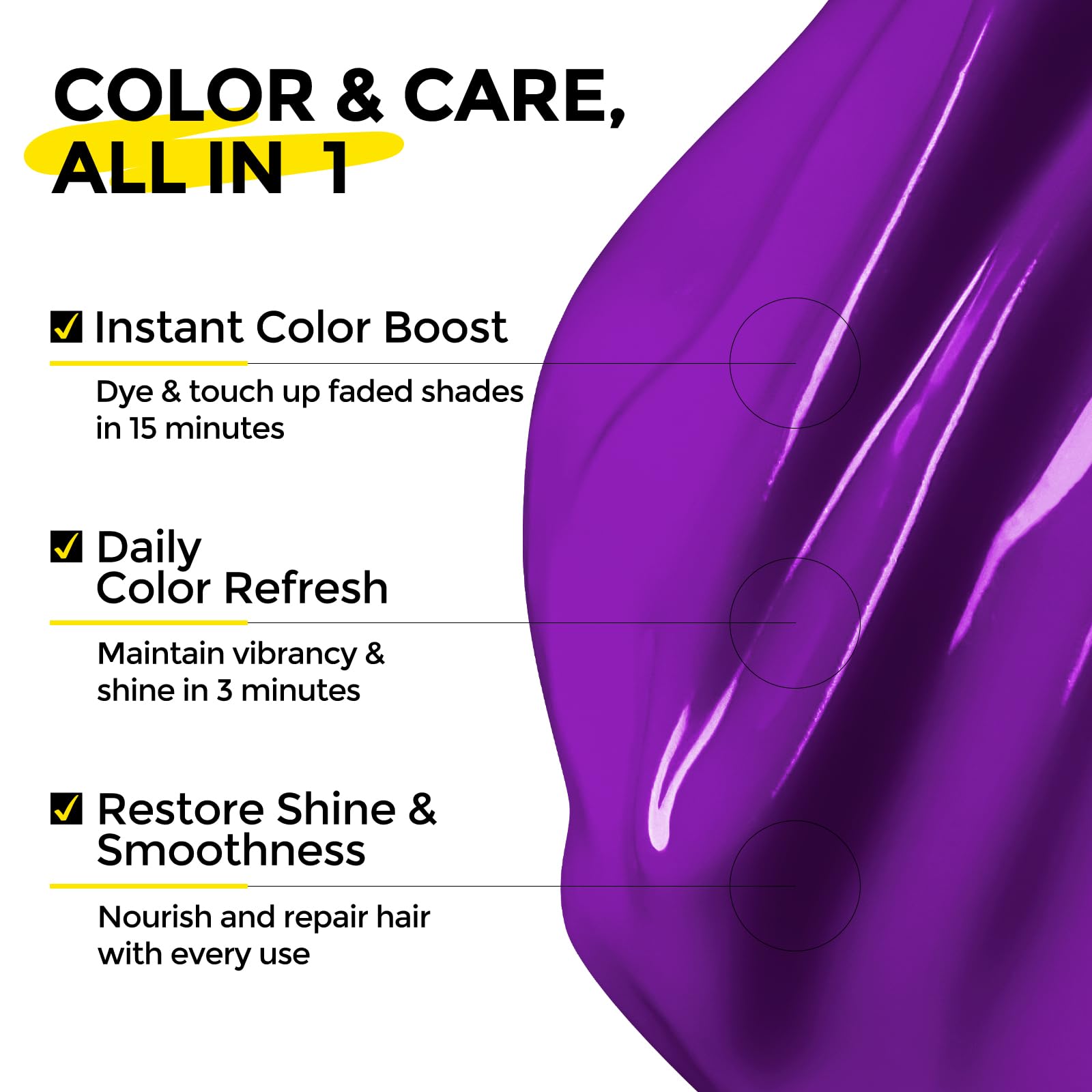 COLORLOMO aplicación en cabello húmedo para cobertura suave y continua.