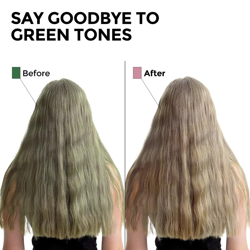 COLORLOMO Bye Bye Green foamy-lather cleanses while neutralizing green undertones.
