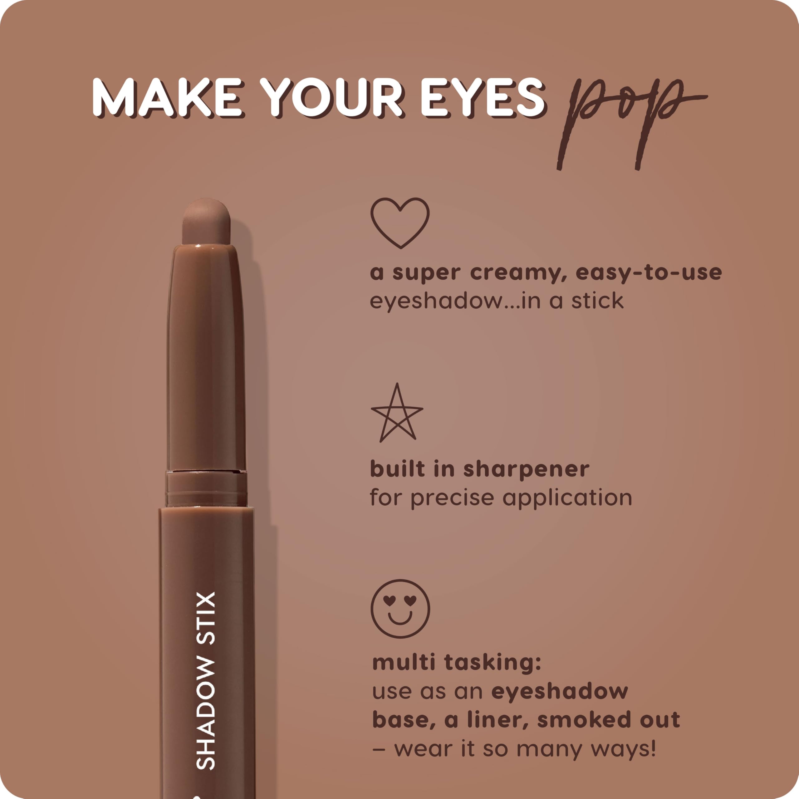 ColourPop Shadow Stix: delineado preciso para un acabado definido.