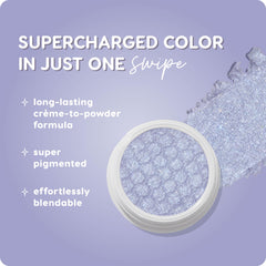 ColourPop Super Shock Shadow Moon Daisy se aplica con dedo para cobertura rápida