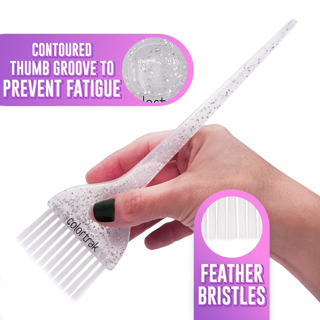 Colortrak Galaxy Glitter cepillo rígido 3 pulgadas para secciones grandes