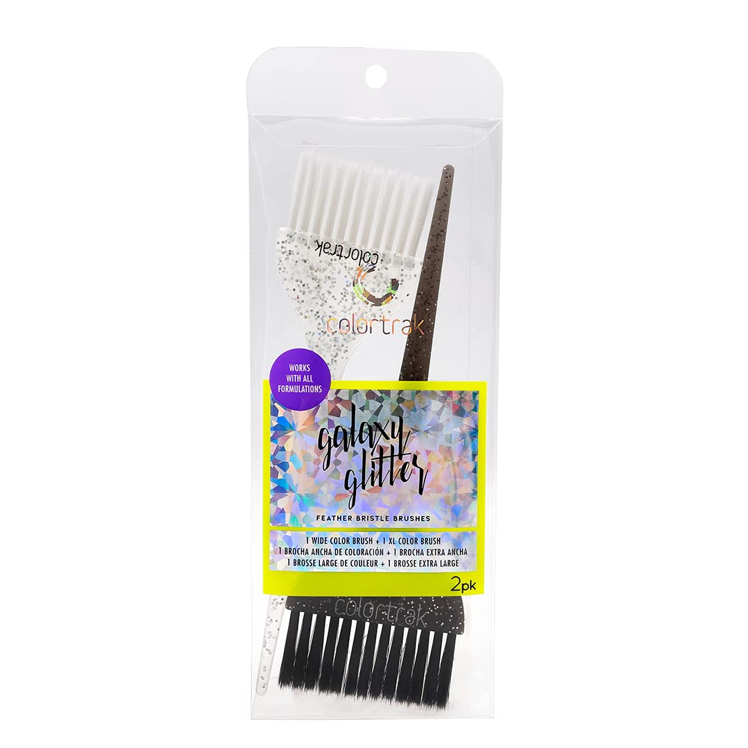 Colortrak Galaxy Glitter set de dos cepillos para salón móvil