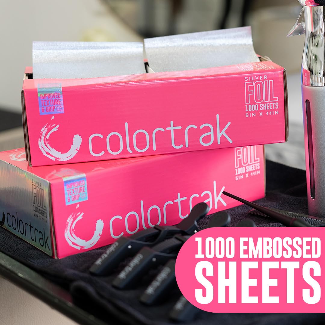 Colortrak hojas aluminio relieve texturizado para coloración con control.