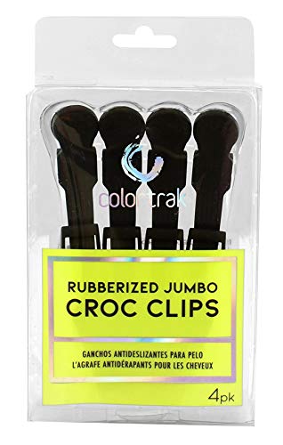 Colortrak Pinzas Croc Jumbo para uso profesional en salón, duraderas y cómodas.