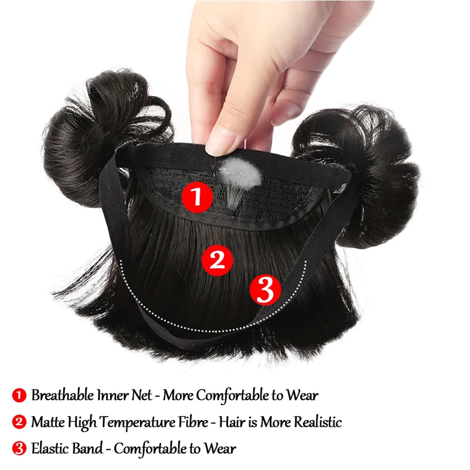 colorvay diadema accesorios cabello nina negro: complemento cómodo para todo el día.