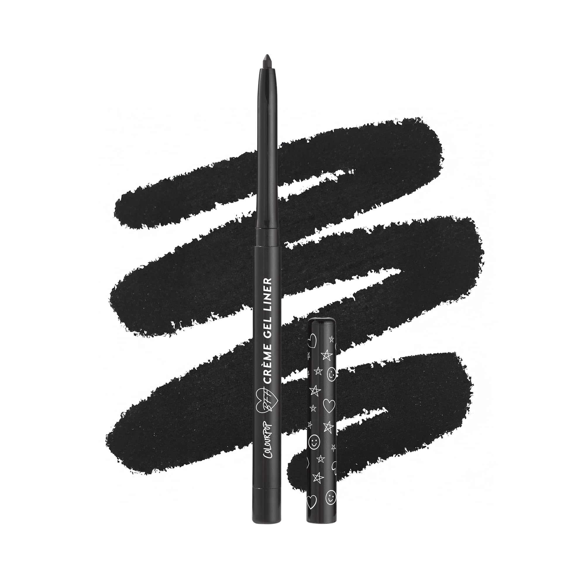 ColourPop BFF Crème Gel Liner Swerve, primer plano para definición precisa de la mirada.
