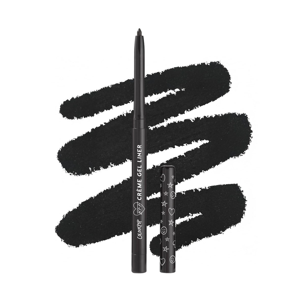ColourPop BFF Crème Gel Liner Swerve, primer plano para definición precisa de la mirada.