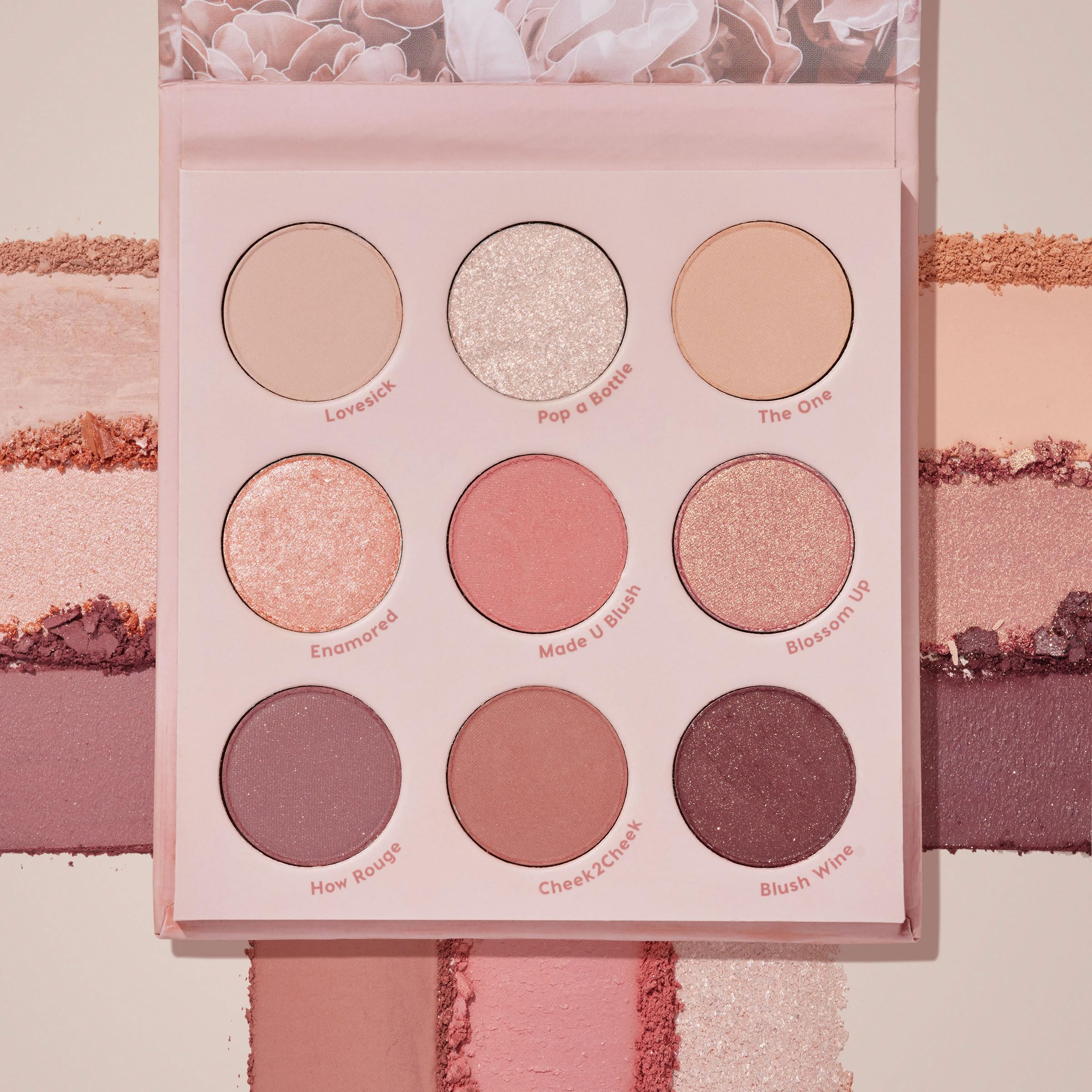 ColourPop Blush Crush Palette, tonos dorados metalizados: brillo definido