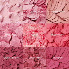 ColourPop Cloud Spun, muestras de sombras, pigmentación intensa en una pasada.
