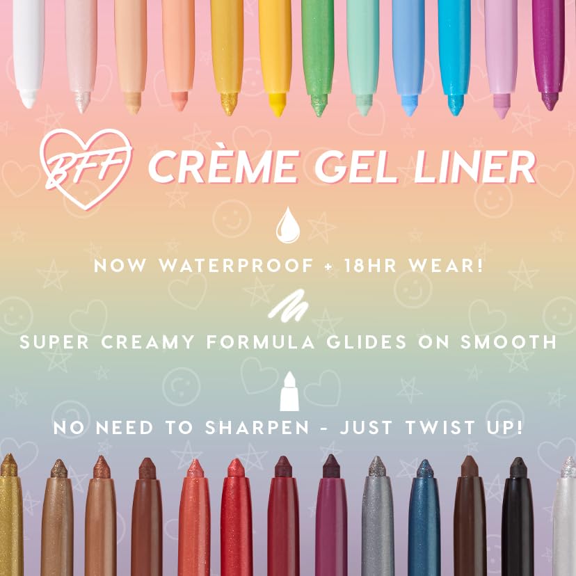 Punta crema ColourPop Crème Gel Waterproof Eyeliner Crystal Crush para experiencia sin tirones