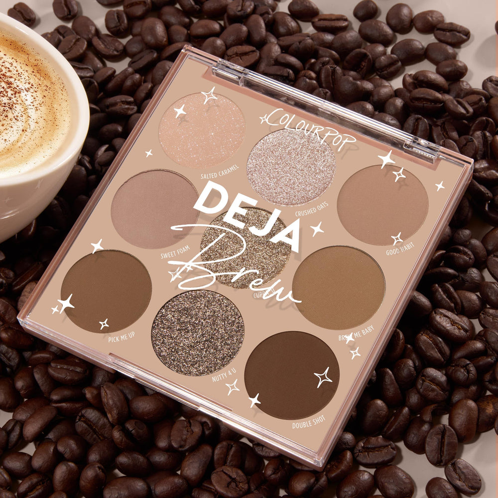 ColourPop Deja Brew: envasado de California y compromiso libre de crueldad.