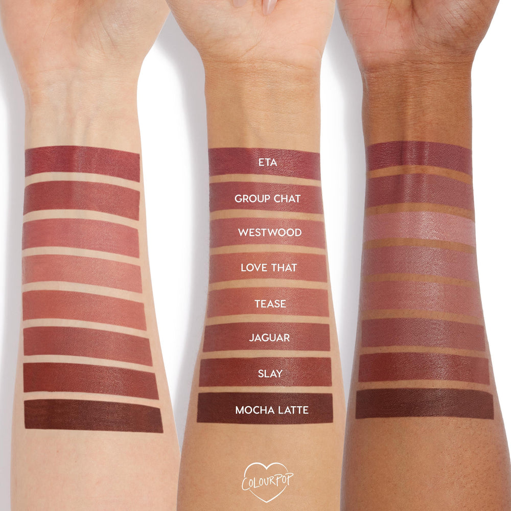 ColourPop So Juicy Jaguar delineador labial textura cremosa para trazado uniforme.