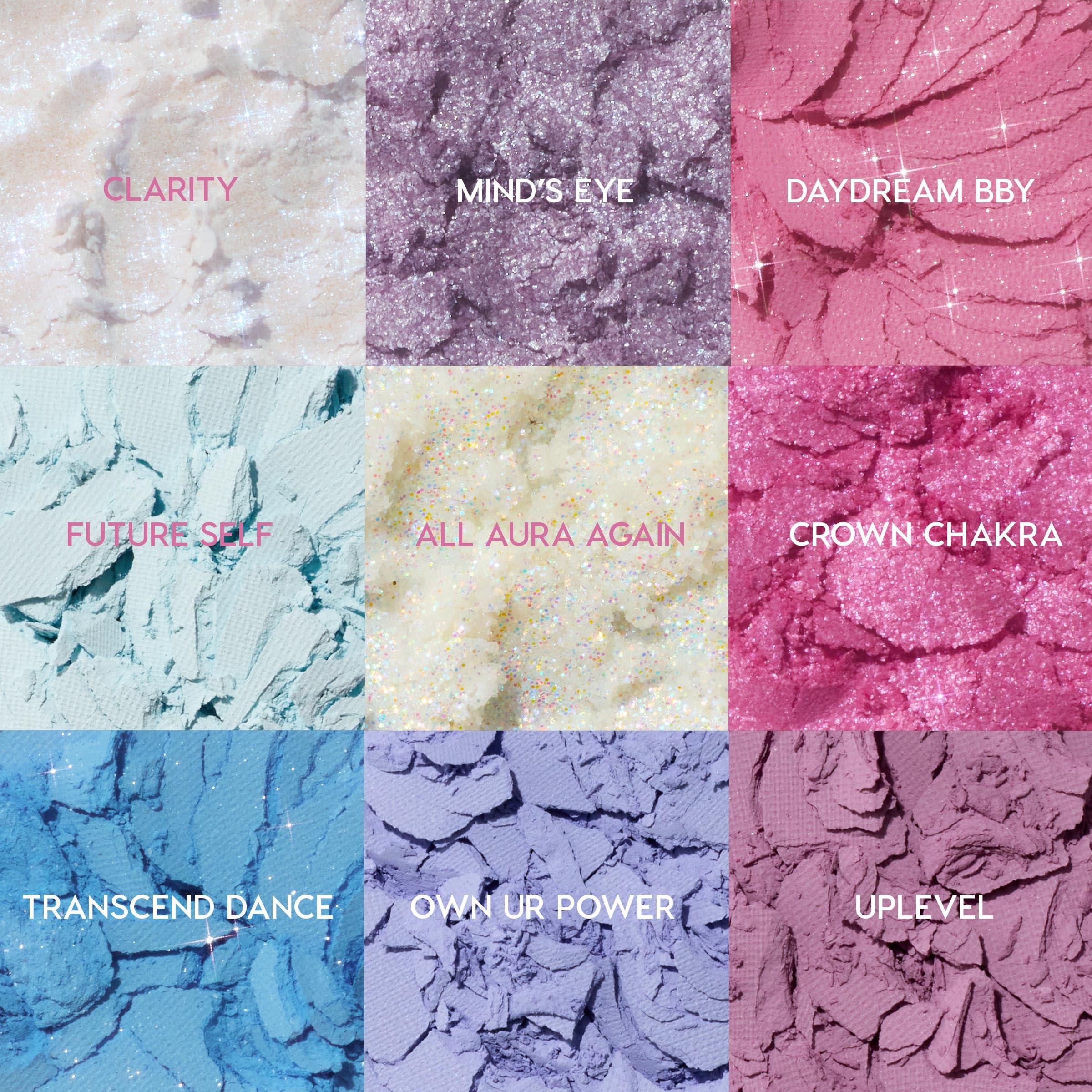ColourPop En un trance: sombras mate con destellos para transición suave.
