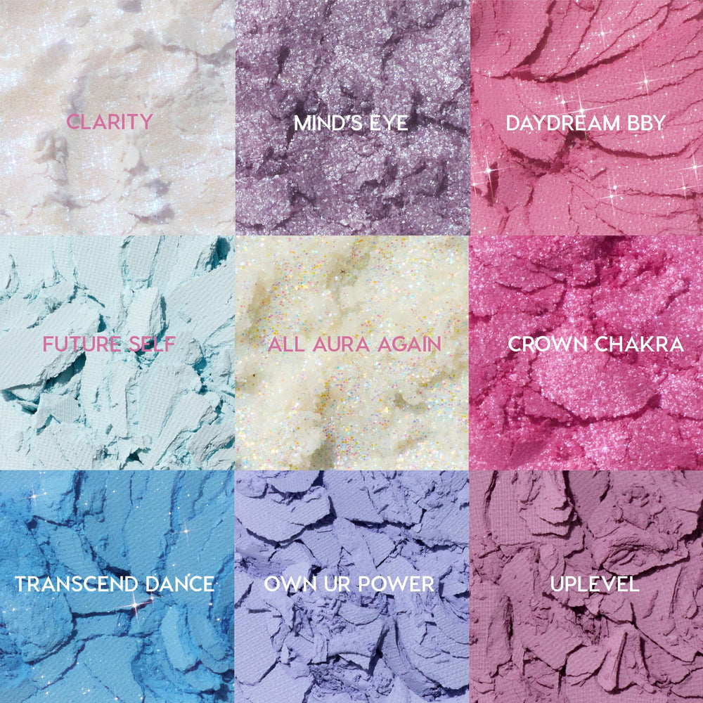 ColourPop En un trance: sombras mate con destellos para transición suave.