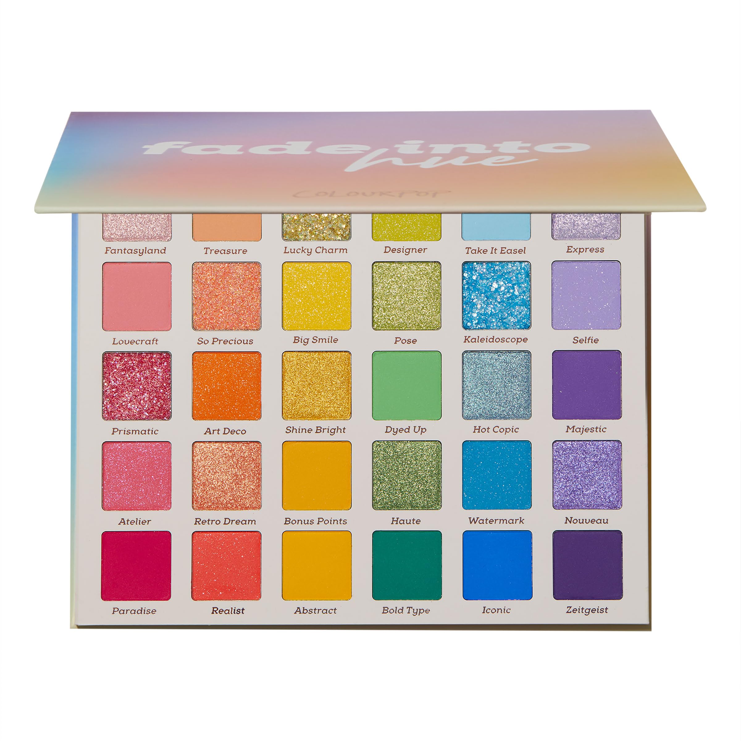 ColourPop Fade Into Hue: paleta abierta con tonos vivos para looks versátiles