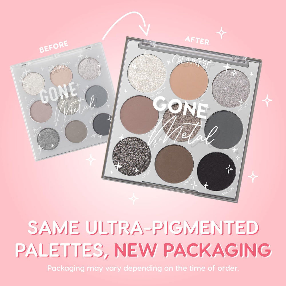 ColourPop Gone Metal: sombras metalizadas para un acabado intenso.