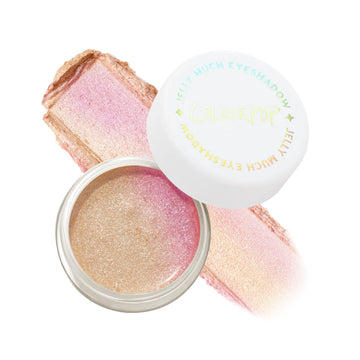 ColourPop Jelly Much Gel sombra de ojos muestra color intenso de inmediato.