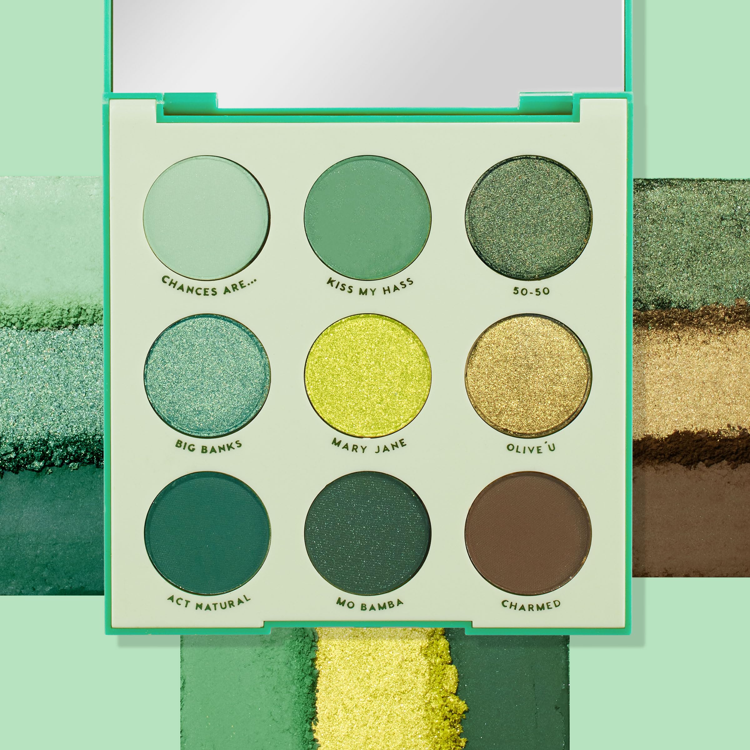 ColourPop Just My Luck: looks verdes para uso diario.