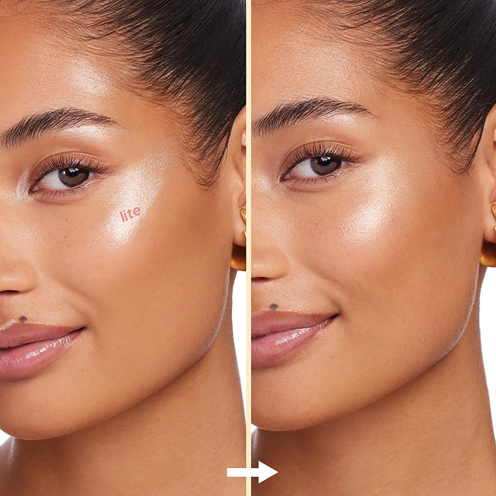 ColourPop Lite Stix acentúa el escote con resplandor natural.