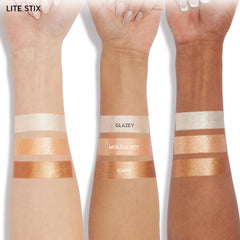 ColourPop Lite Stix realza el hueso de la ceja con iluminación definida.