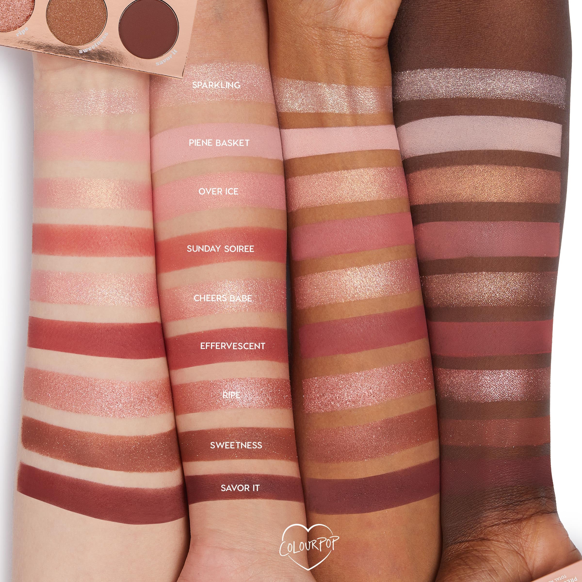 ColourPop Rosé: aplicación con brochas para pigmento intenso