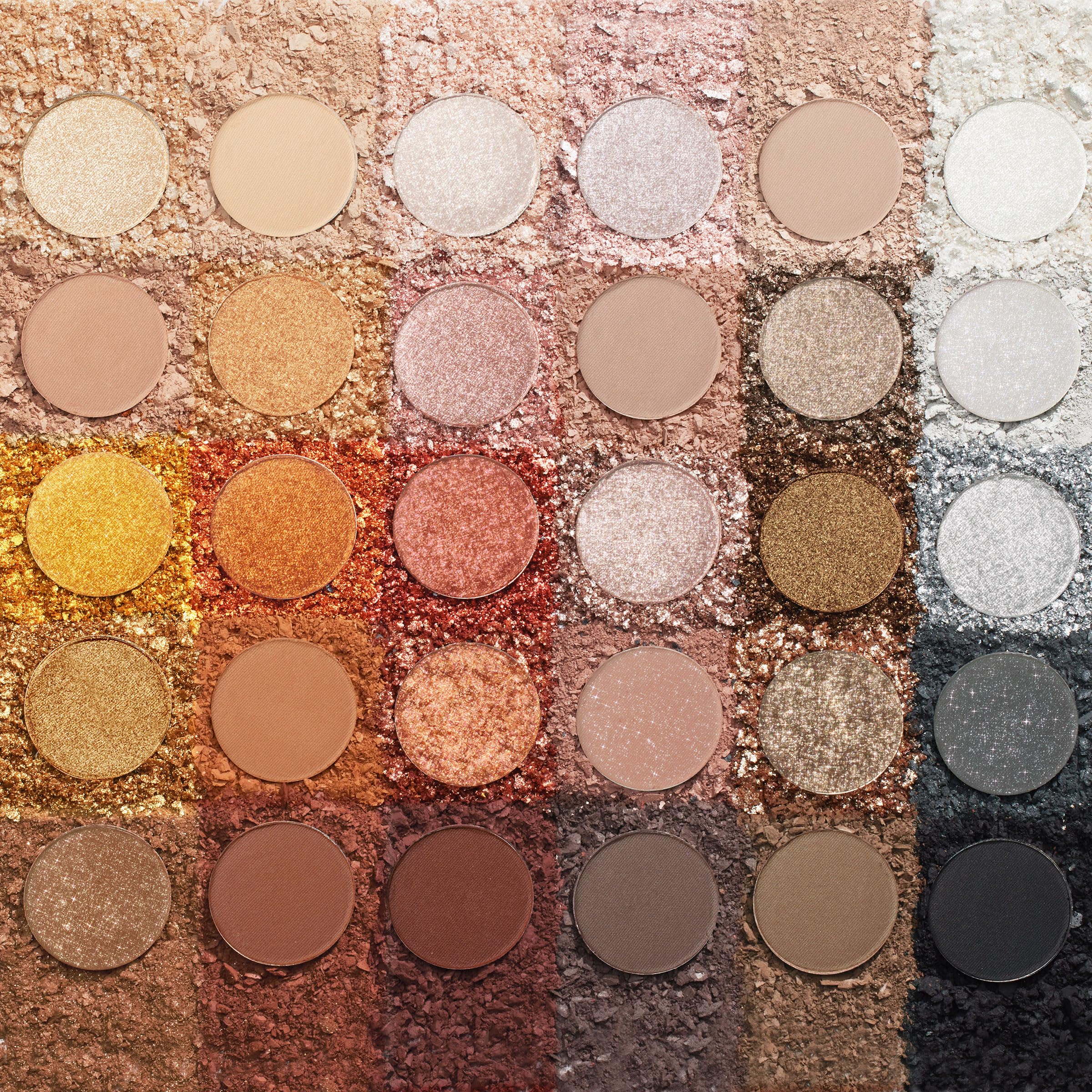 ColourPop Precious Metals: muestra de tonos para combinar mates y metalizados.