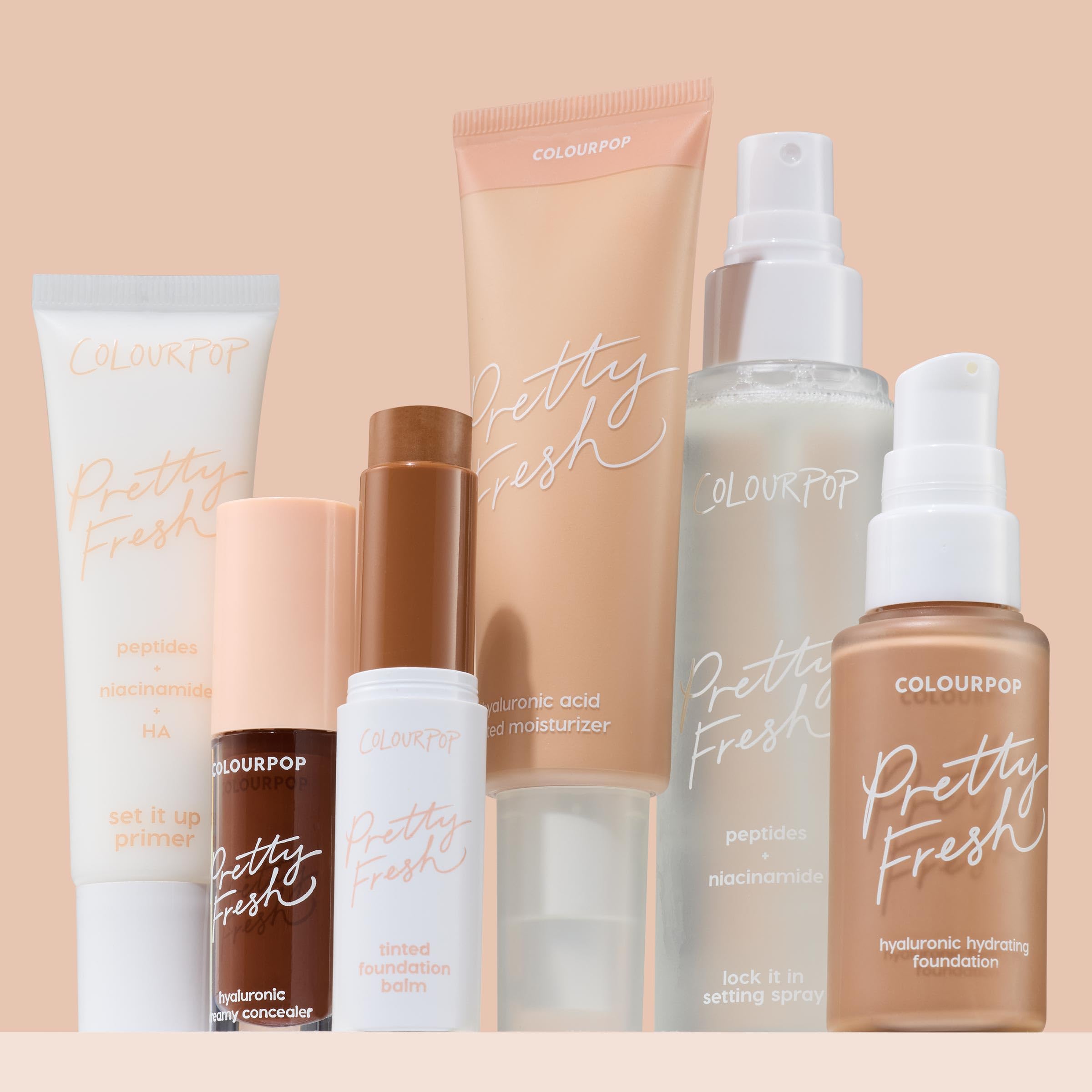ColourPop Pretty Fresh; agua de coco aporta hidratación ligera y frescura.
