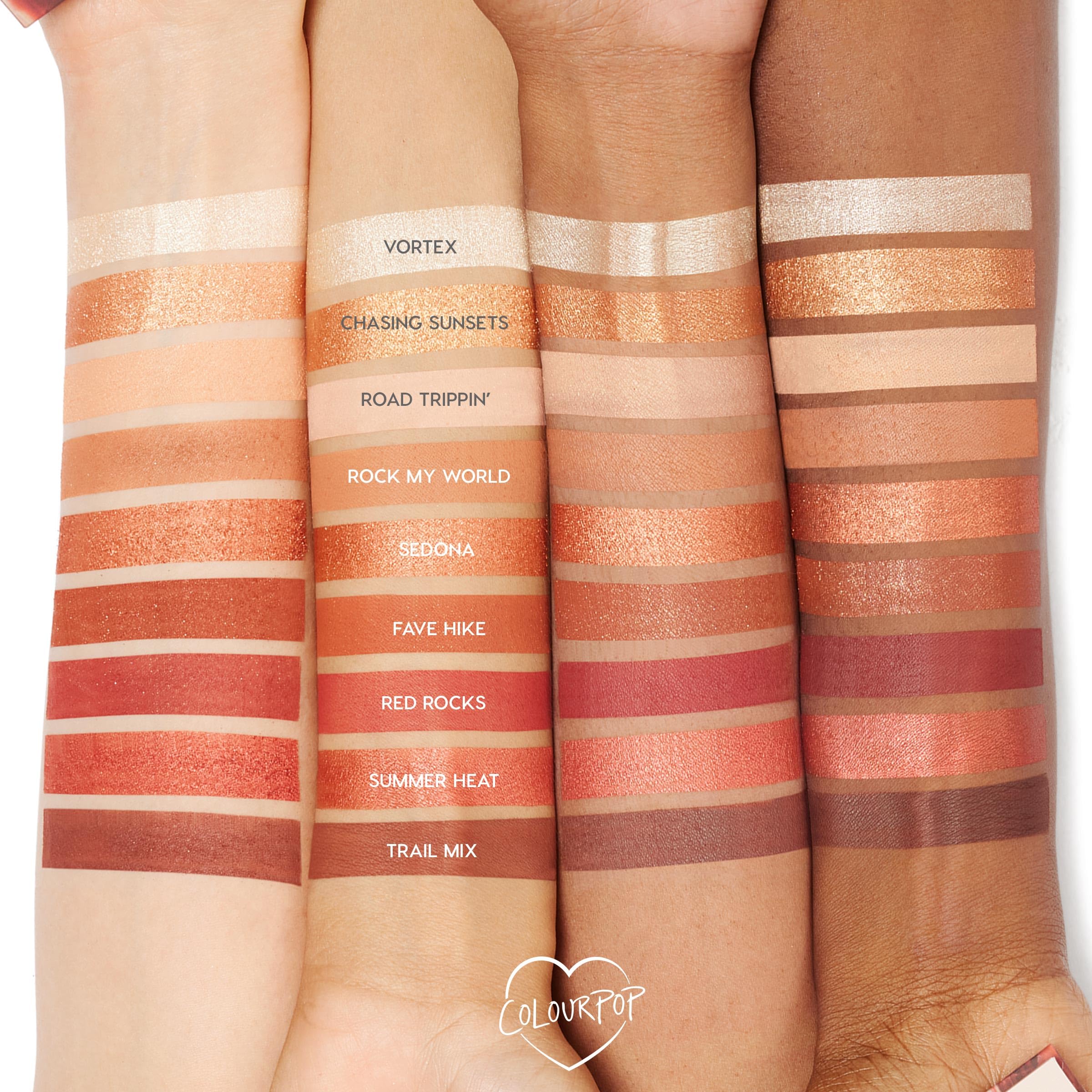 ColourPop Rock On, tonos terra calido para mirada ahumada suave