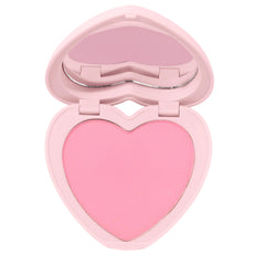 ColourPop Silky Powder Blush Sweetheart en compacto con forma de corazón, color duradero para el día.