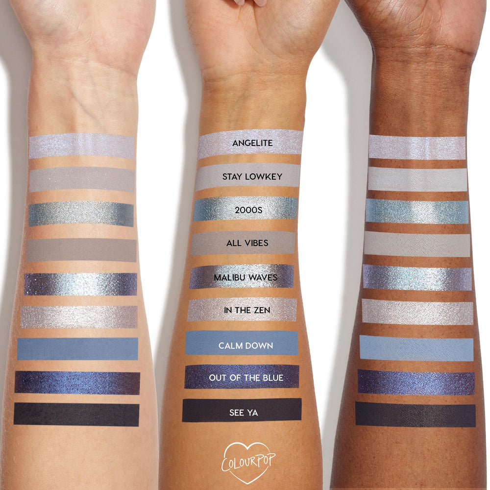 ColourPop So Elemental sombra plata perlada para efectos luminosos y versátiles.