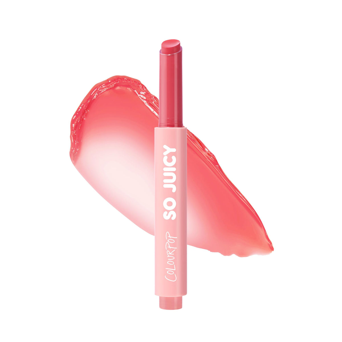 ColourPop So Juicy Guava Glaze tube with hydrating gloss balm.