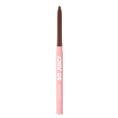 ColourPop So Juicy lapiz delineador voluminizante Mocha Latte en envase, tono definido y preciso.