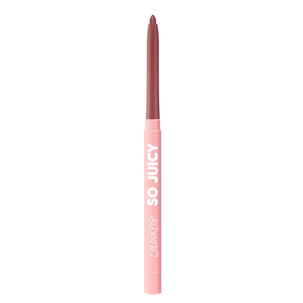 ColourPop So Juicy Plumping Delineador muestra una muestra de color para delineado preciso y jugoso.
