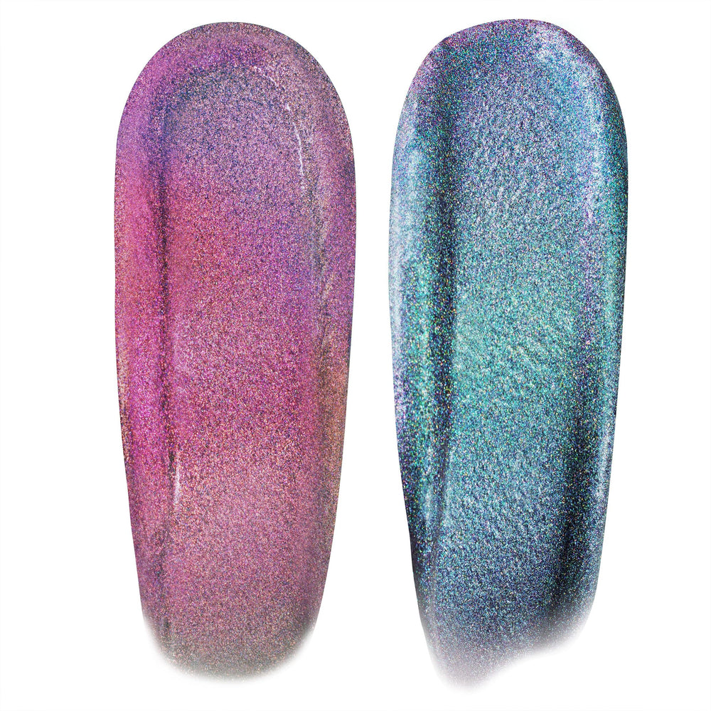 ColourPop El Monstruo sombra líquida cromada, aplicación suave y sin pliegues.
