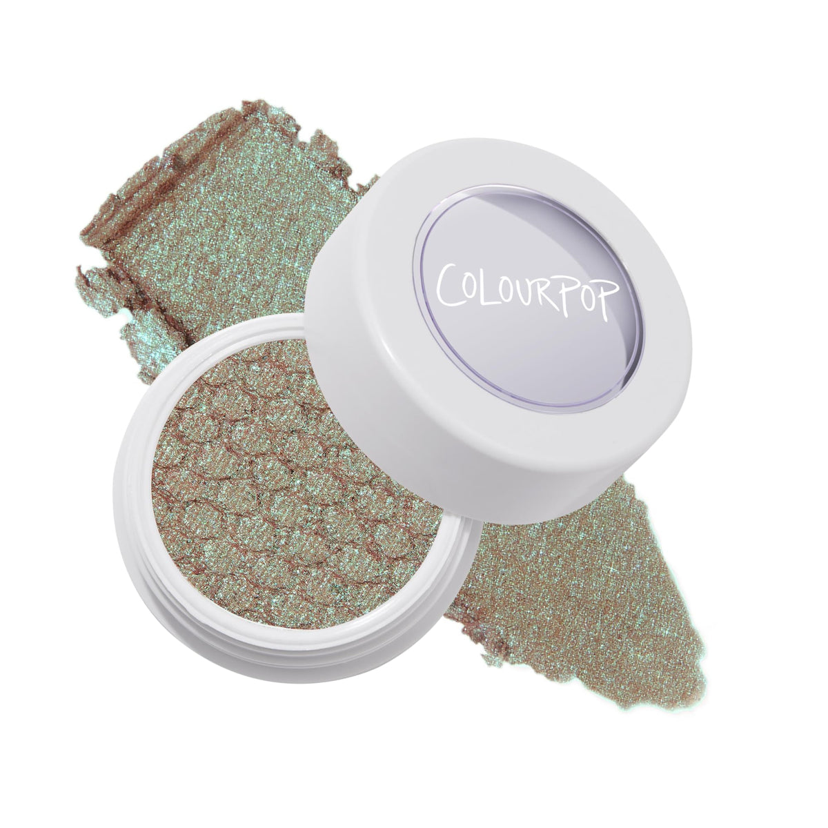 ColourPop Super Shock Shadow tono marfil dorado suave para iluminar la mirada.