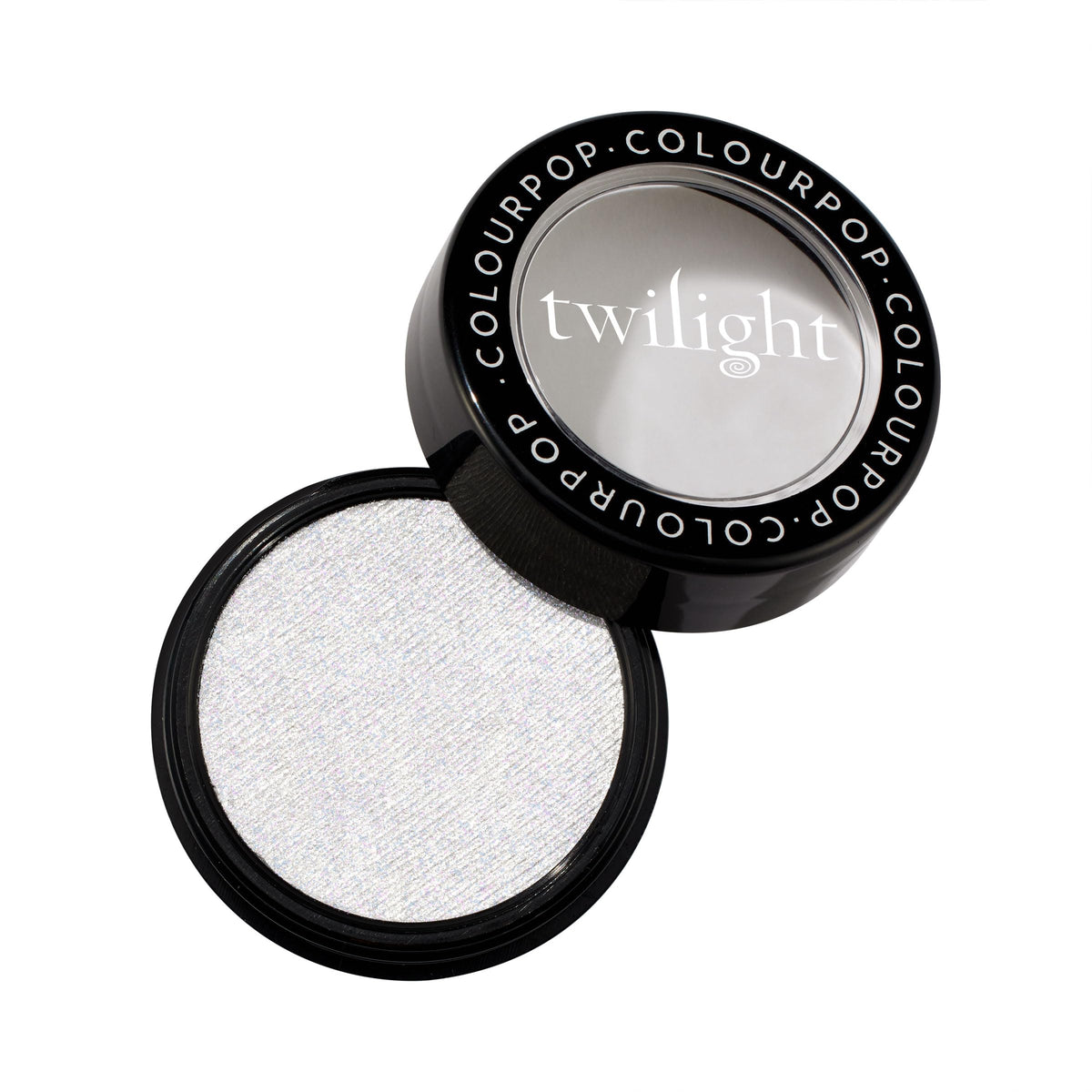 ColourPop Twilight iluminador crema-polvora muestra para realzar pómulo con brillo natural.
