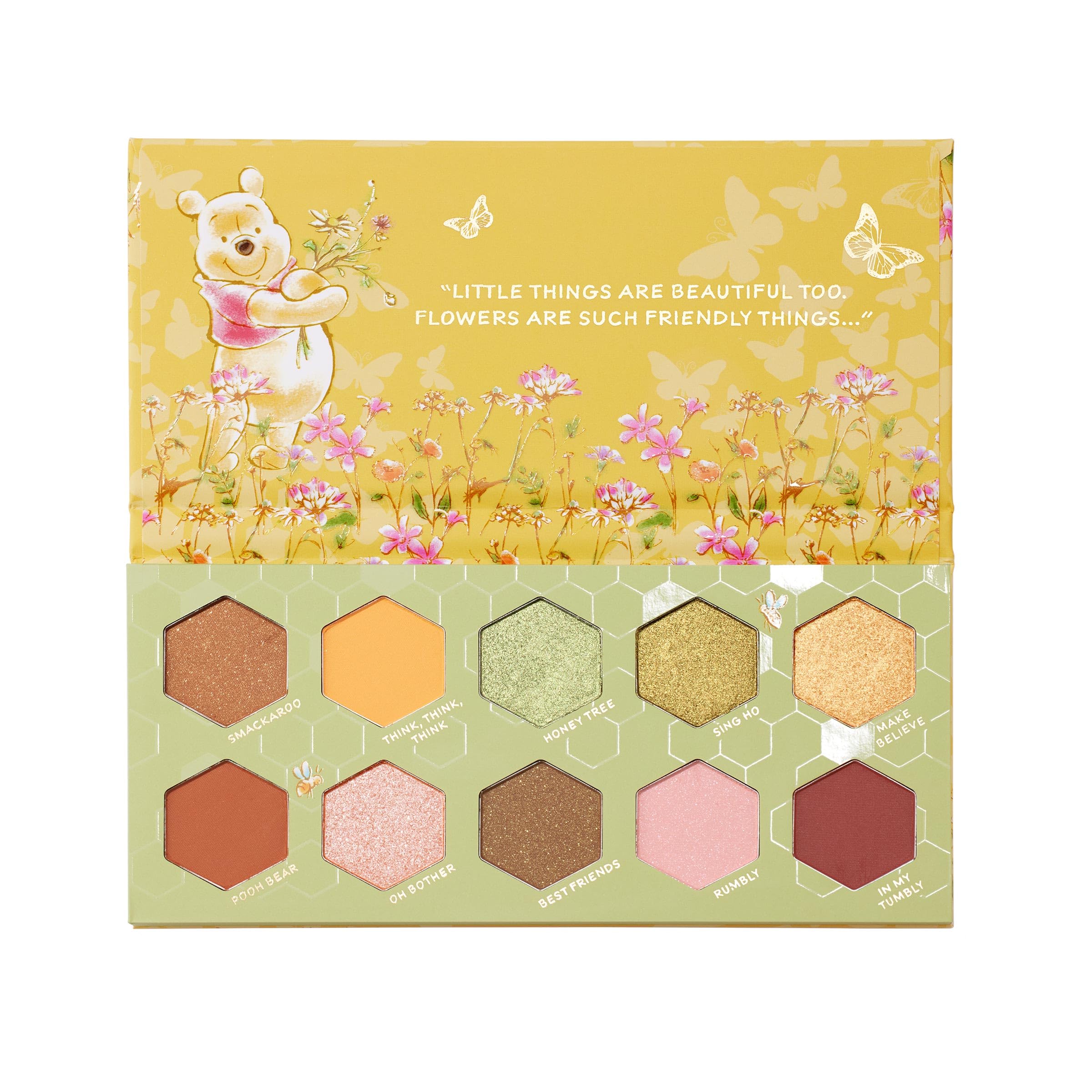 ColourPop x Winnie the Pooh empaque elegante y compacto para viaje y retoques rápidos
