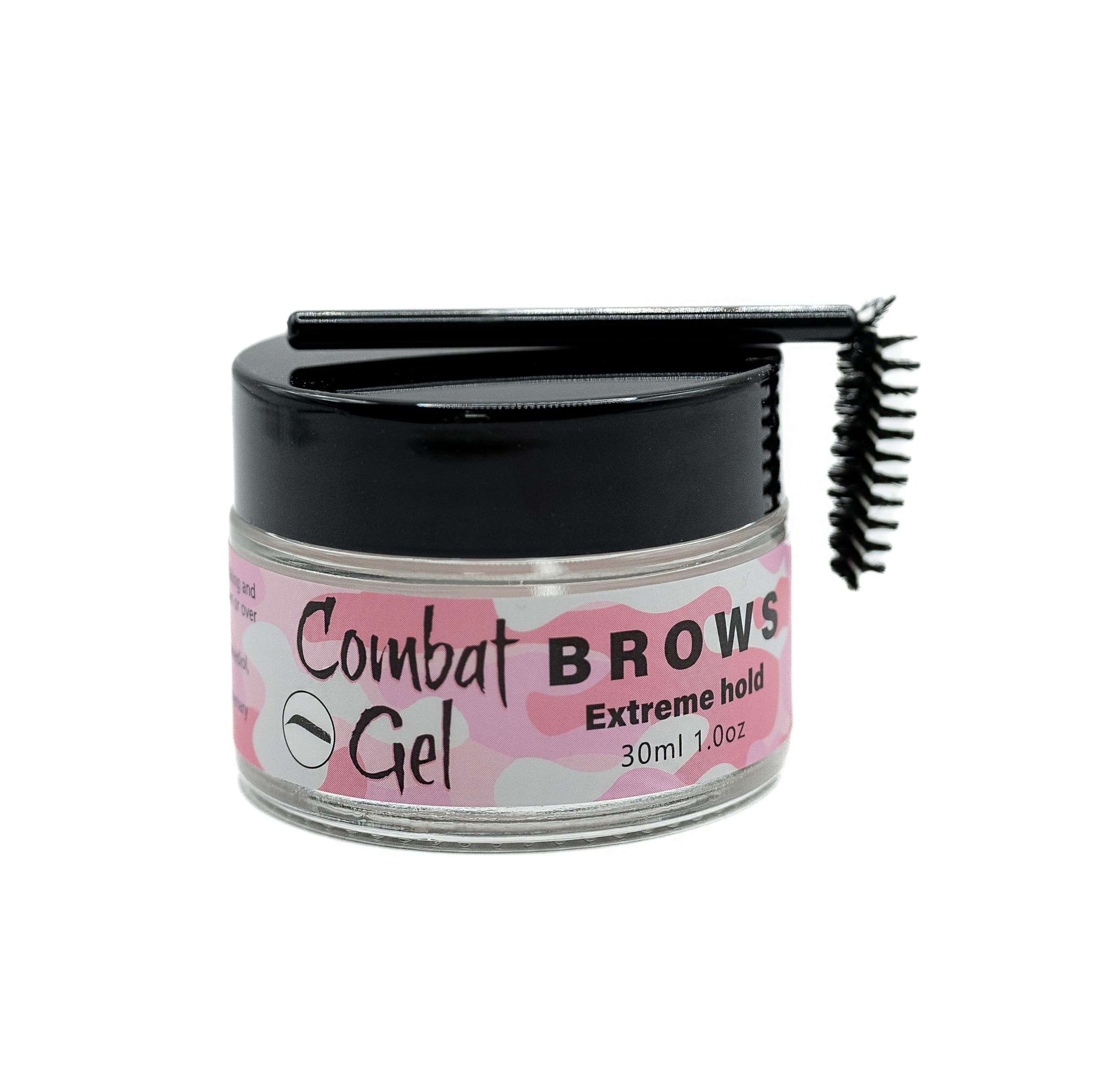 Combat Gel muestra aplicador preciso para definir cejas con control durante la aplicación.