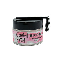 Combat Gel muestra aplicador preciso para definir cejas con control durante la aplicación.
