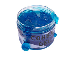 Combat Gel: botella azul de arándano para fijación extrema