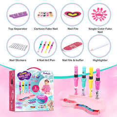 Esmaltes vibrantes de Combaybe para niñas, ideales para manicuras divertidas en casa.