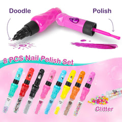 Esmaltes de uñas Combaybe, 8 colores, aptos para uñas de niñas y creatividad.
