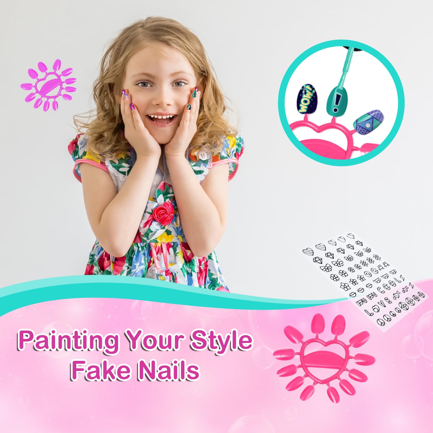 Kit de manicura para niñas Combaybe, regalo perfecto para cumpleaños.