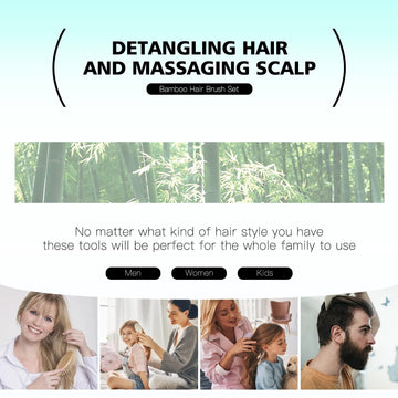 Combetter desenredo fácil con cepillo y peine para varios tipos de cabello.