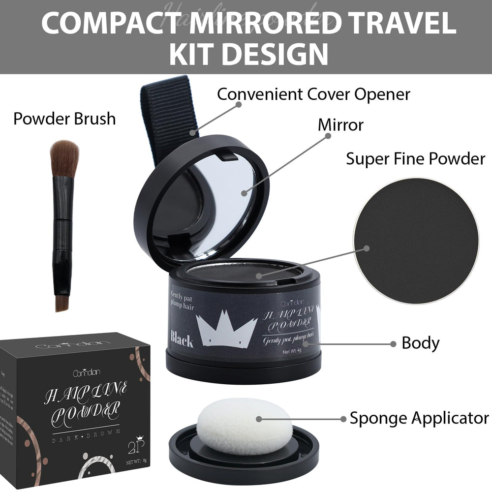 Comdian brocha maquillaje ayuda a aplicar de forma precisa en la línea capilar.