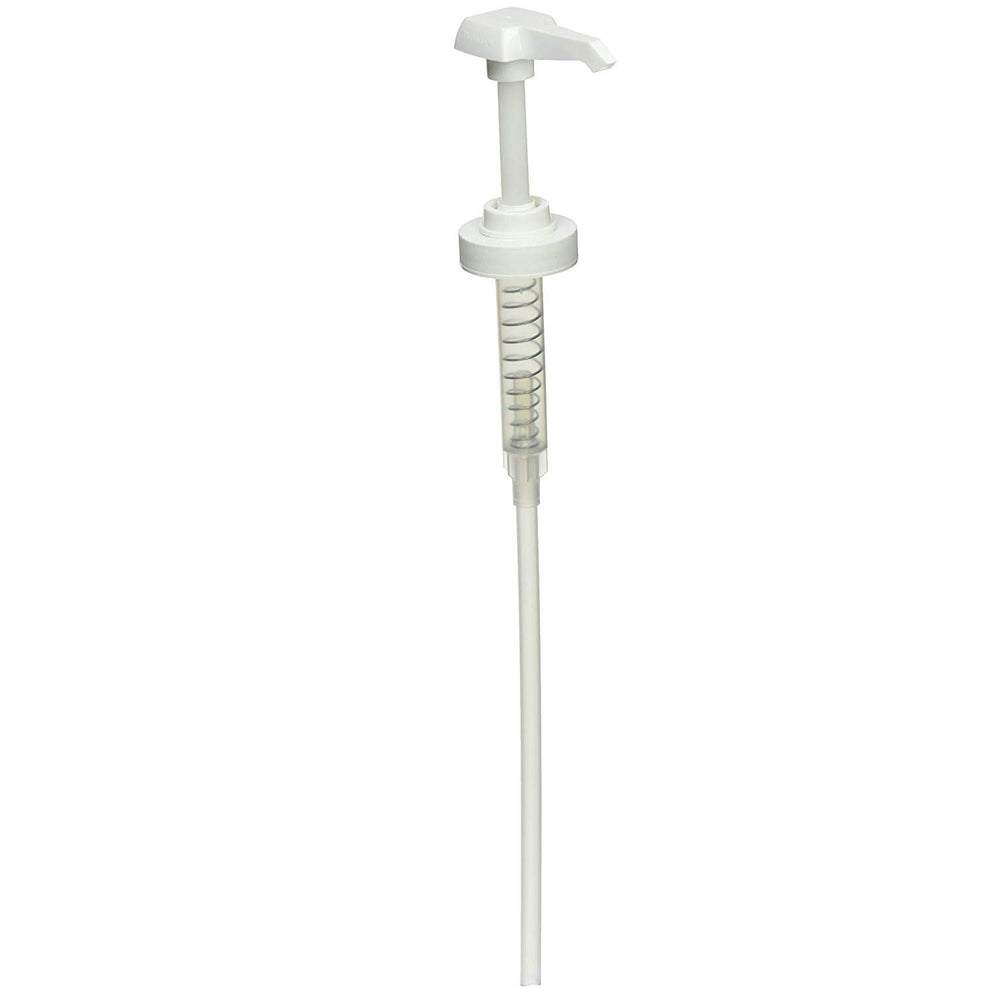 Bomba dispensadora Comfort Axis en botella 38-400 para evitar derrames de pintura.