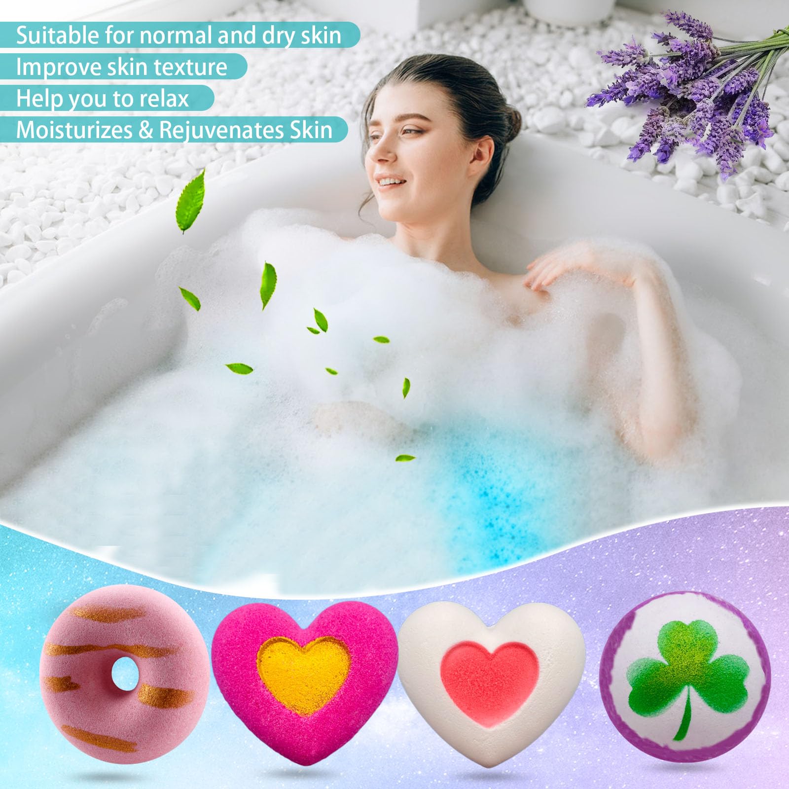 Bombas de baño Comfso eucalipto: sensación fresca y limpieza suave