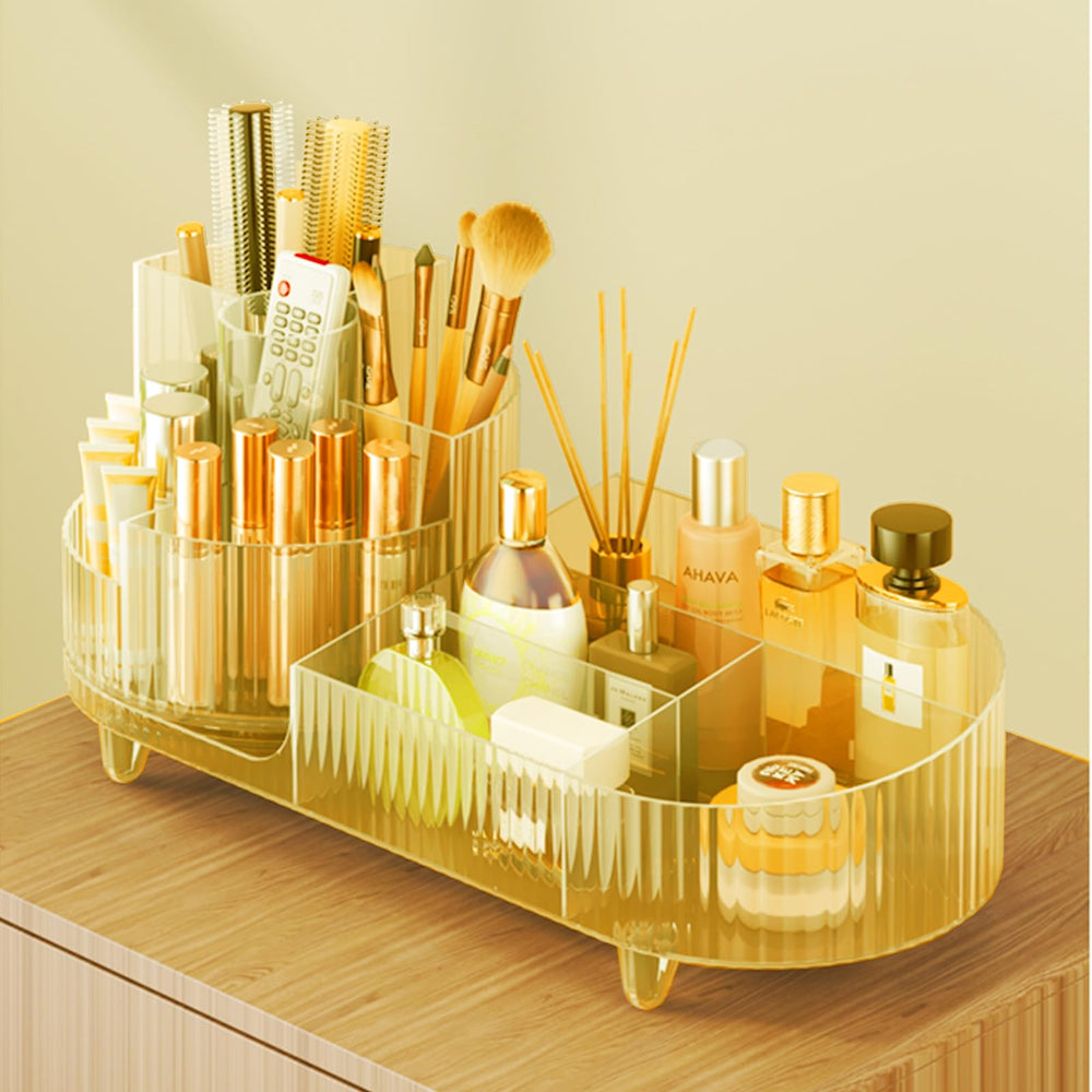 COMFYROOM acabado-transparente-dorado: estética elegante que complementa cualquier tocador.