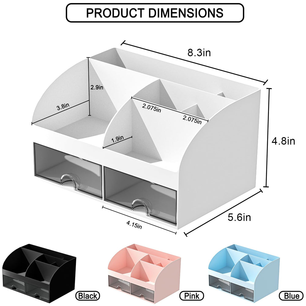 COMFYROOM organizador maquillaje, vista superior, aprovecha secciones para dividir cosméticos.