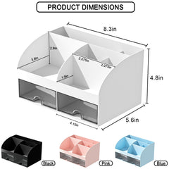 COMFYROOM organizador maquillaje, vista superior, aprovecha secciones para dividir cosméticos.